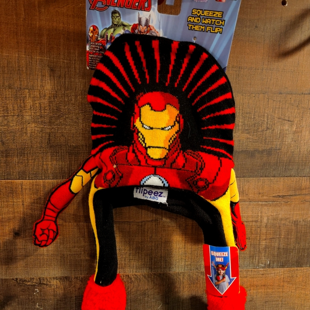 Flipeez Kids Iron Man hat